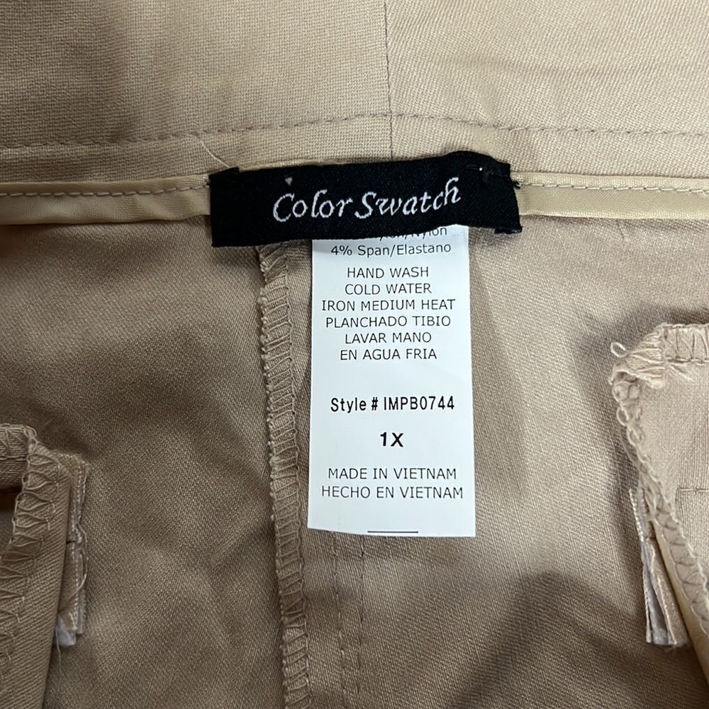 Color Swatch stretchy Capri pants - Picture 5 of 6